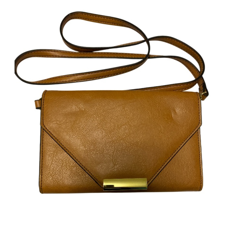 ⭐️ 3/$15 • New Directions • Brown • Crossbody Bag with Gold Accent